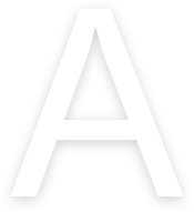 A white letter on black background